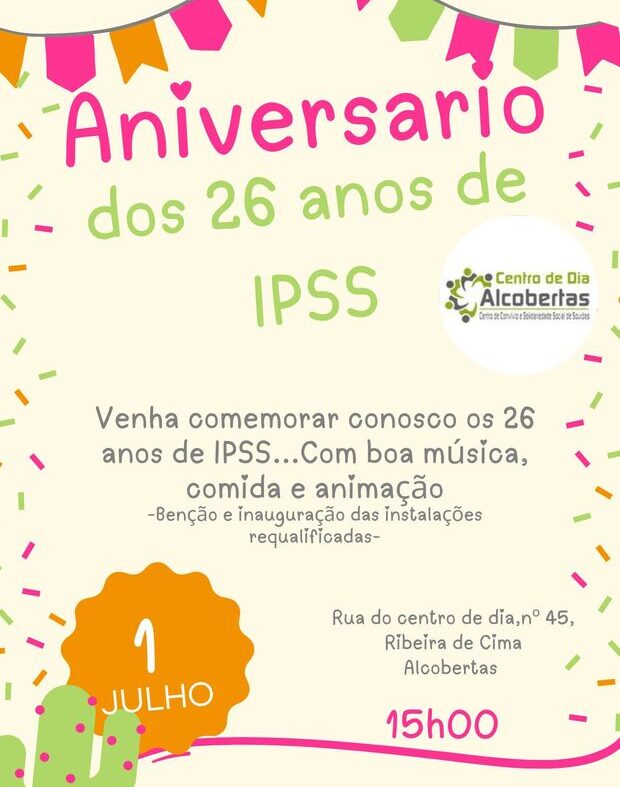 Aniversário dos 26 anos de IPSS